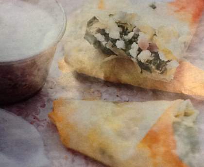 Spanakopitas (beignets d'épinards grecs)
