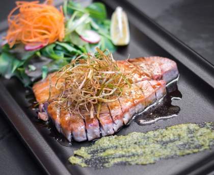 Steak de thon poêlé