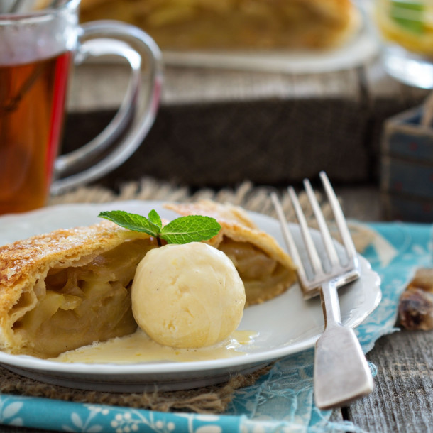 Strudel aux pommes Apfelstrudel