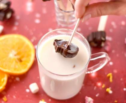 Sucettes à chocolat chaud