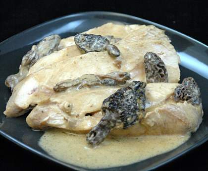 Suprêmes de volaille aux morilles