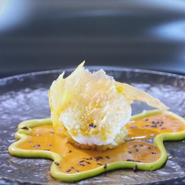 Surprise de riz, langoustine et crevette 