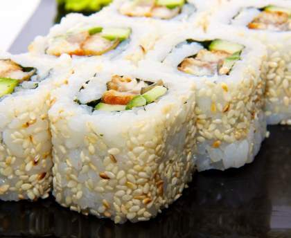 Sushi californien (maki inversé)