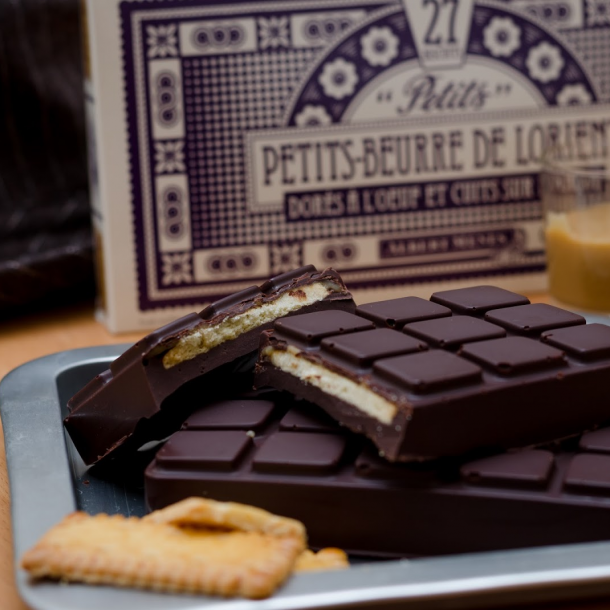 Tablette biscuitée, chocolat et caramel maison - Emilie Sweetness