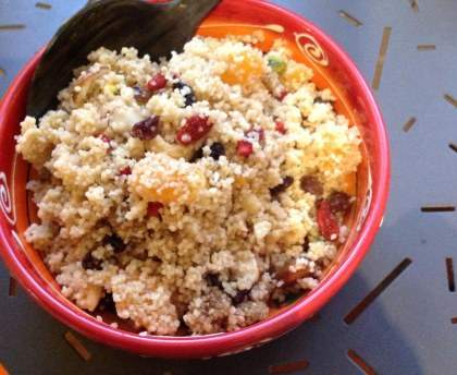 Taboulé au miel et fruits secs