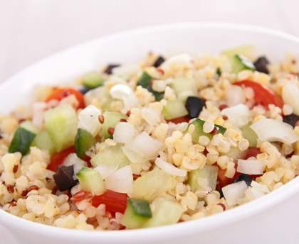 Taboulé et ses légumes frais