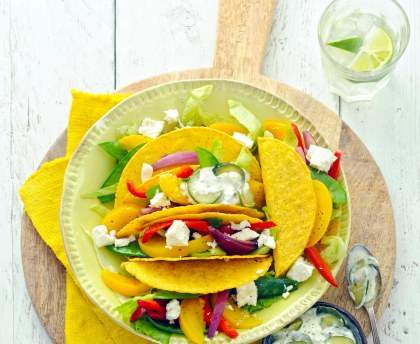 Tacos végétariens à la feta