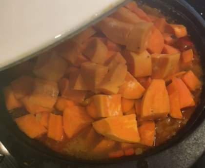 Tagine de veau à la patate douce