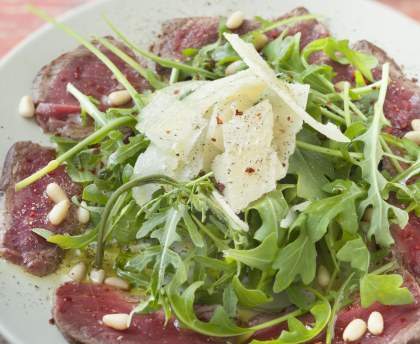 Tagliata de boeuf à l'huile de truffe