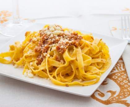 Tagliatelles à la bolognaise