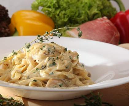 Tagliatelles au foie gras