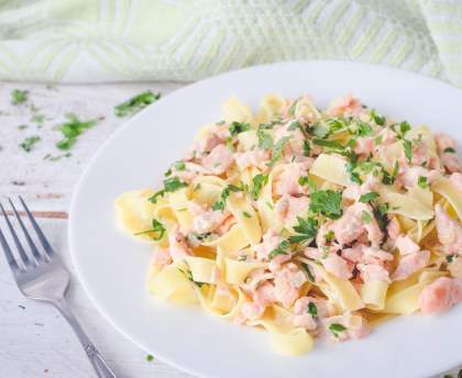 Tagliatelles au saumon