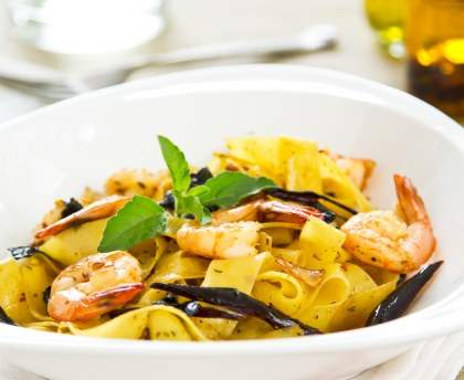 Tagliatelles aux fruits de mer version rapide