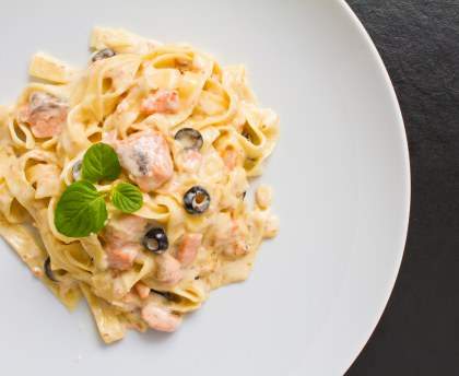 Tagliatelles de saumon