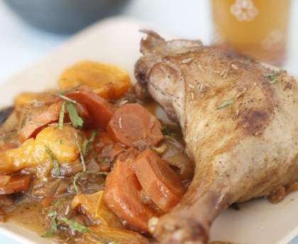Tajine aux cuisses de canard 