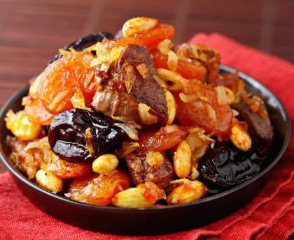 Tajine d'agneau aux abricots (Maroc)