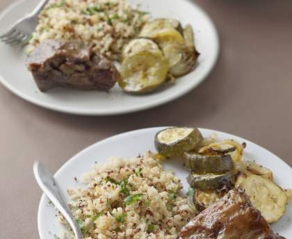 Tajine d'agneau aux courgettes et au fenouil