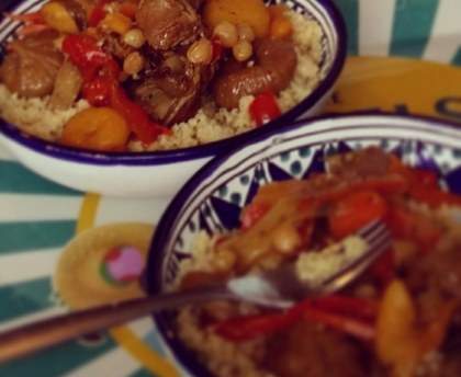 Tajine d'agneau aux fruits secs