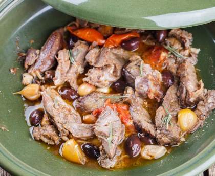 Tajine d'agneau aux olives et miel