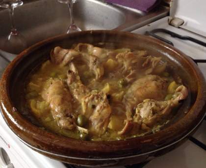 Tajine de lapin aux citrons confits