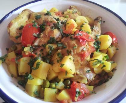 Tajine de lapin aux petits légumes