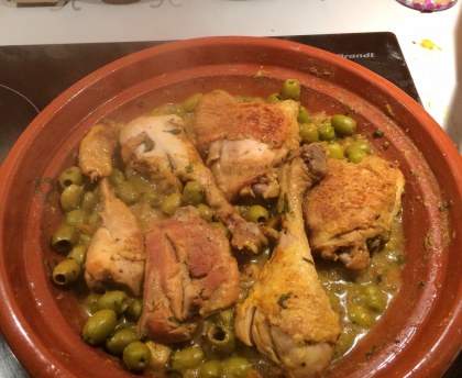 Tajine de poulet au citron confit (façon marrakech)