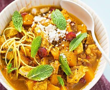 Tajine de poulet au potiron