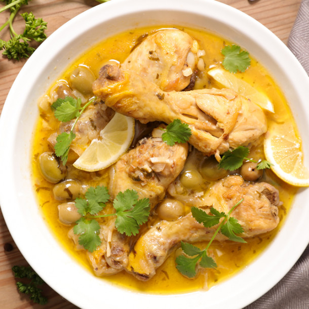 Tajine de poulet aux coings
