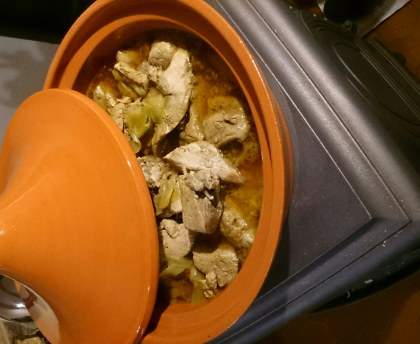 Tajine de veau aux oignons et au miel