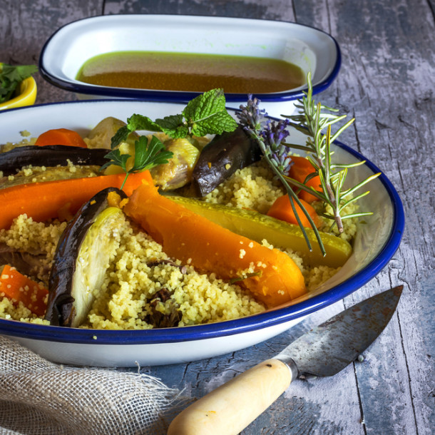 Tajine végétarien aux pruneaux