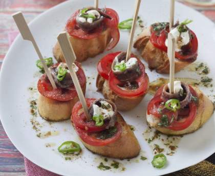 Tapas aux anchois