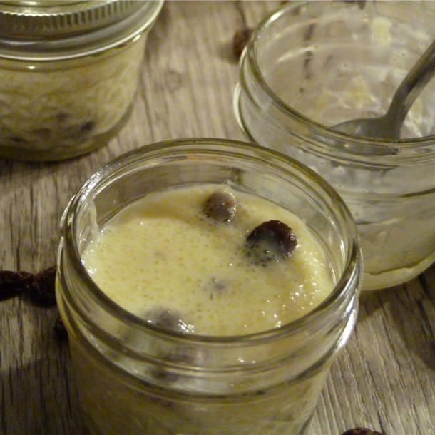 Tapioca aux œufs et raisins de ma grand-mère
