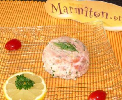 Tartare aux deux saumons