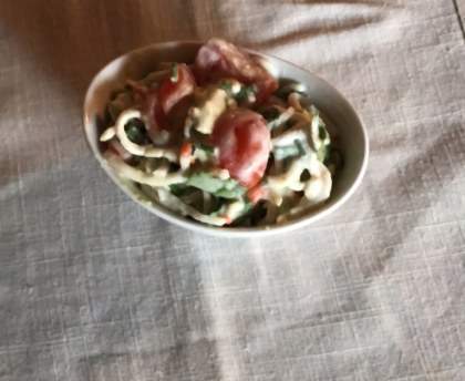Tartare avocat surimi et tomates fraiches