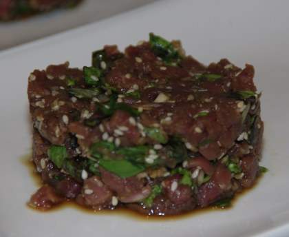 Tartare de Boeuf aux saveurs asiatiques