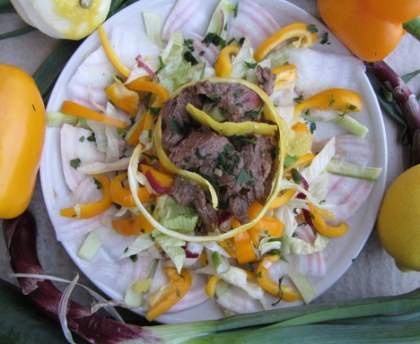 Tartare de boeuf poêlé à la thaïlandaise