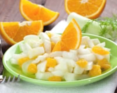 Tartare de poires et d'oranges