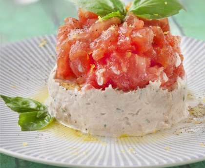 Tartare de tomates et thon