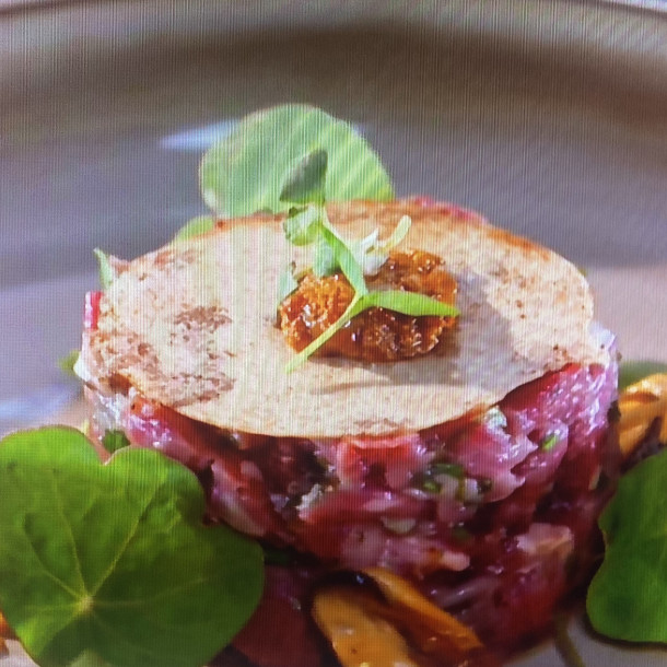 Tartare terre/mer, émulsion iodée
