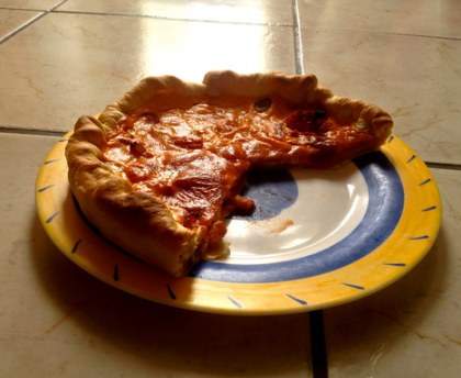 Tarte  aux crevettes et surprises