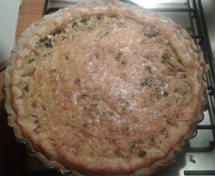 Tarte à la courgette et aux poivrons