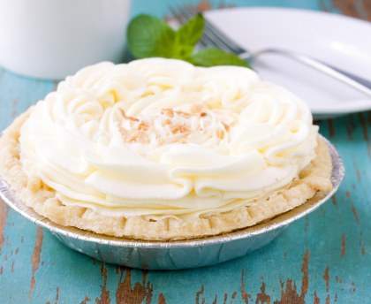 Tarte à la crème à la noix de coco