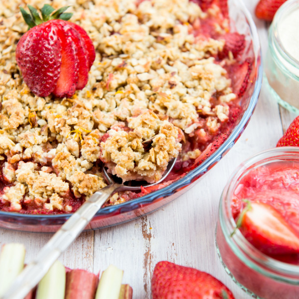 Tarte à la rhubarbe et à la fraise au Thermomix