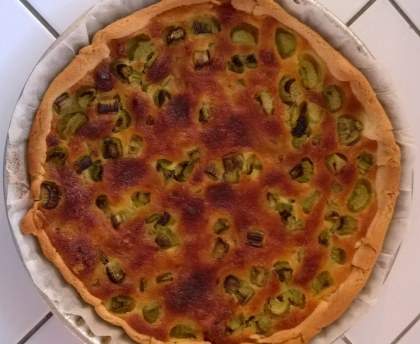Tarte à la rhubarbe façon grand-mère