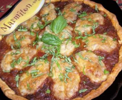 Tarte à la riste d'aubergine