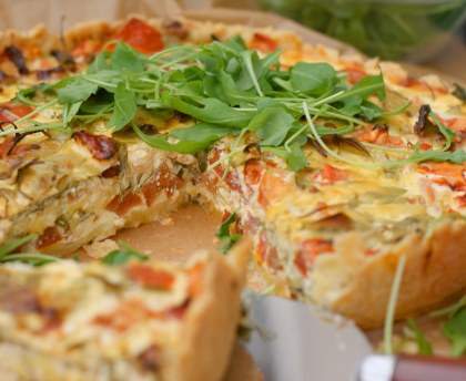 Tarte à la roquette