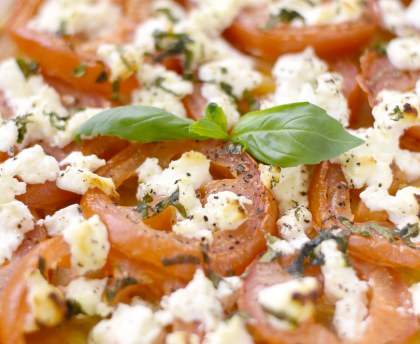Tarte à la tomate et au chèvre