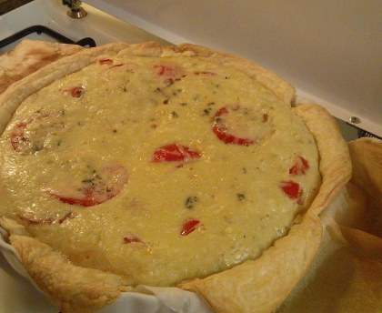 Tarte à la tomate et au roquefort