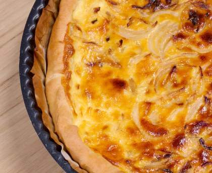 Tarte à l'oignon rapide
