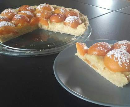 Tarte abricots amandes